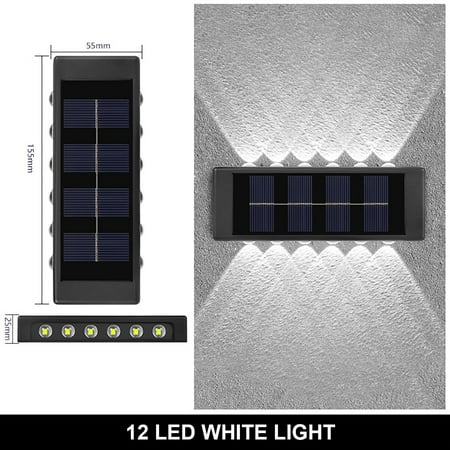 

Solar Wall Lamp Outdoor Waterproof Up And Down Luminous Lighting