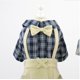 thumbnail image 4 of Camisa para Perro Ropa Camisa A Cuadros Pajarita Camisa Informal Fresco Verano Primavera Otoño Chaleco para Perro Pequeño Cachorro Azul Negro,S brillar Electrónica, 4 of 5