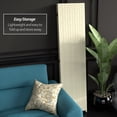 thumbnail image 5 of Red Lantern 6 ft. Tall Woven Fiber Folding Screen - Cream - 3 Panel, 5 of 6