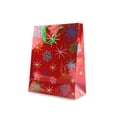 thumbnail image 5 of Fifth Ave Kraft Christmas Hologram Gift Bags with Ribbon Handles, Assorted Sizes, 10 Pack, 5 of 11