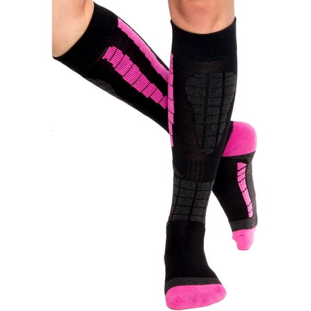 Thermal Snow - LISH Women's Ski Snowboarding Over The Calf Thermal Snow Socks