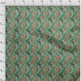 thumbnail image 4 of oneOonePolyesterSpandexGreenFabricTropicalLeafWithAnimalQuiltingSuppliesPrintSewingFabricByTheYard56InchWide, 4 of 4
