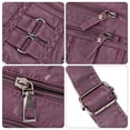 thumbnail image 3 of BadPiggies Crossbody Bag for Women Pocketbooks Soft PU Leather Purses and Handbags Multi Pocket Shoulder Bags - Purple, 3 of 9
