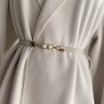 thumbnail image 2 of ZHENHONG Sash Belt for Women Fashion Versatile Solid Color Luxurious Decorative Waistband Women's Accessories Belt Beige, 2 of 3