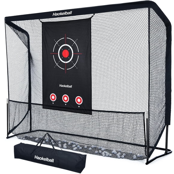 Red de práctica de golf Haokelball de 10 x 7.5 pies con tela Target