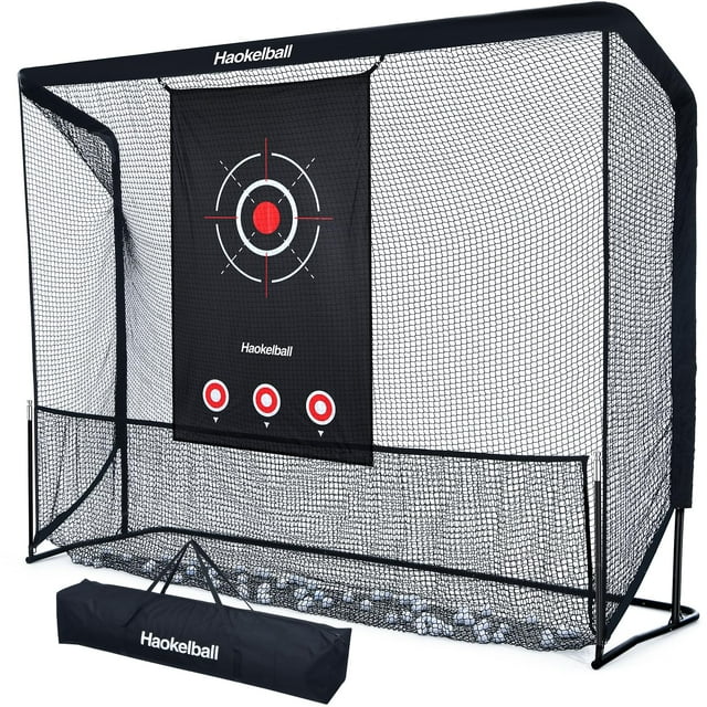 Red de práctica de golf Haokelball de 10 x 7.5 pies con tela Target