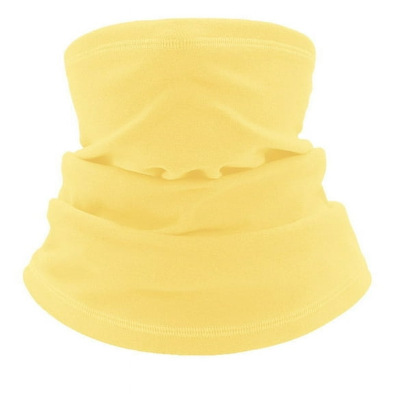 Nvzi-c Winter Neck Gaiter Warmer for Cold Weather Skiing Cycling Outdoor Sports-Kids-Yellow
