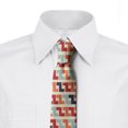 thumbnail image 2 of Colorful Necktie, Retro Geometric Zigzag, Dress Tie, 3.7", Multicolor, by Ambesonne, 2 of 3