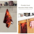 thumbnail image 3 of Autumn Leaves Maple Hand Towels 2 PCS, Fall Scenery Kitchen Towel Ultra Soft and Highly Absorbent,Decorative Fingertip Face Towel for Bathroom Hotel, 28.3"x14.4", 3 of 6