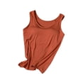 thumbnail image 3 of Tops de entrenamiento de soporte para de tanque para mujeres para entrenamiento gimnasio de fitness caminando verano rojo, 3 of 8