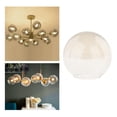 thumbnail image 4 of Lámpara de Luz de Cristal Colgante Industrial Vintage Sunnimix Pantalla de Globo Marrón Claro D13cm, 4 of 8