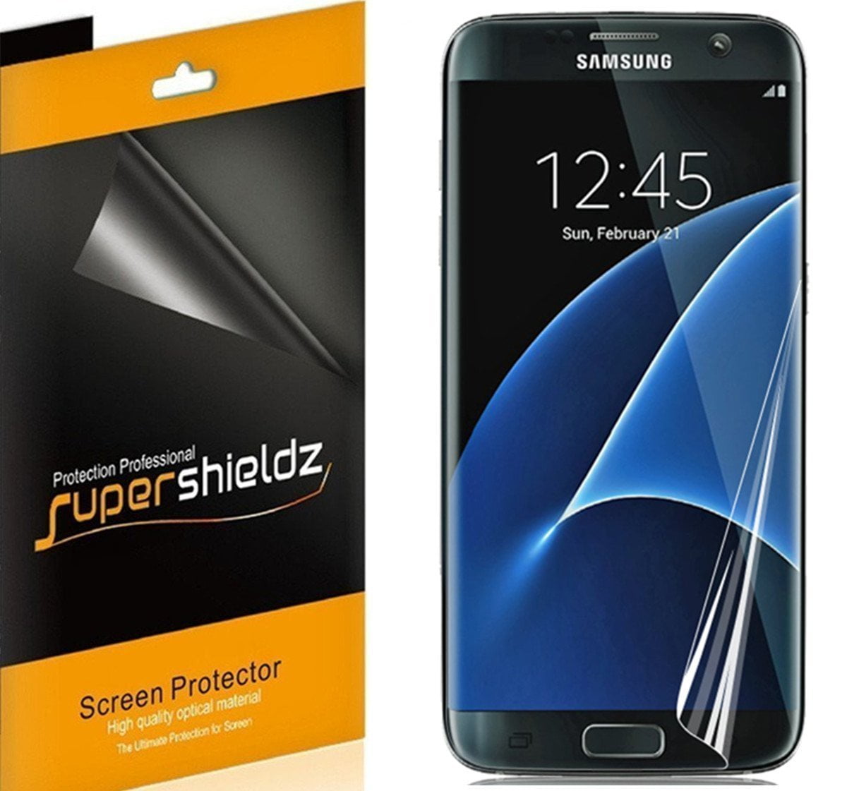 Kapel vezel ethisch 2-pack] Supershieldz for Samsung Galaxy S7 Edge Screen Protector [Full  Screen Coverage] Anti-Bubble High Definition (HD) Clear Shield - Walmart.com
