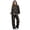 Brown Paw Print Pattern, variant on St. Patrick's Two Piece Lounge Sets for Women with Checkered Clover, High Collar Wide Leg Tracksuit Set for Autumn Indoor Relax, Size Large