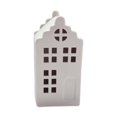 thumbnail image 1 of KLKCMS Ceramic Light up Christmas Mini House Figurine Multipurpose Mini Building Statue 6.3x5.3x12.5cm, 1 of 9