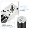 thumbnail image 3 of DC 12V 5 RPM Worm Geared Motor 8mm D Shape Shaft High Torque Gear Box, 3 of 5