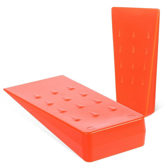 Zehuanyu  2 Pcs Felling Wedge Tree Wedges for Splitting Logs Ground Cutting Man Orange