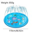 thumbnail image 3 of Tampon D'Arrosage Pour Animaux De Compagnie Almohadilla de aspersor a prueba de fugas para piscina de perros plegable para perros o niños (170 cm), 3 of 6