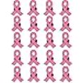 thumbnail image 3 of Mayam Official Hope Pink Ribbon Pins Breast Cancer Awareness Brooch Lapel Pin Buttons (80), 2*2.5cm, 3 of 4