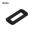 thumbnail image 3 of Uxcell 30Pack 1 Inch Plastic Rectangle Rings Webbing Belts Buckle Slide Loop, Black, 3 of 5