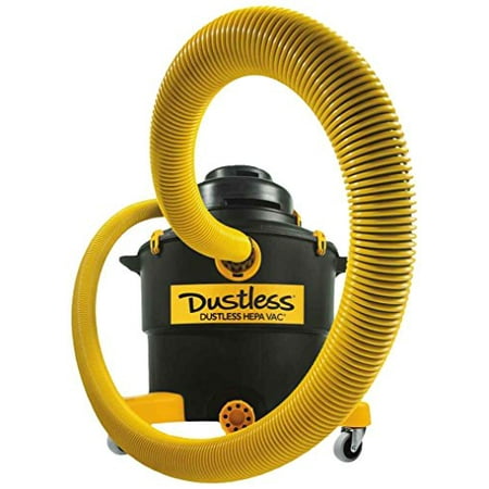 - D1606 Hepa Wet & Dry Dustlessvac 16gal W/12' Hose Black/Yellow (16006)