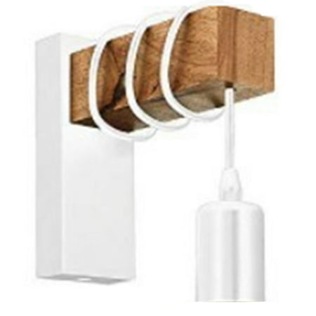 

Ironwood Nordic Wall Lamp Stairs Home Wall Lamp TV Wall Wood Wall Lamp Log Living Room Wall Lamp White