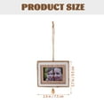 thumbnail image 2 of FUTUREORYY 1Set Tiny Picture Frames Wood Square Photo Frame 9.5x7.5in For Mini House Decor And Christmas Tree Ornament, 2 of 8