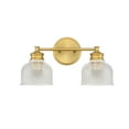 thumbnail image 2 of Trade Winds Addison 2-Light Bathroom Vanity Light in Natural Brass, 2 of 5
