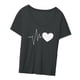 thumbnail image 5 of Camiseta de mujer cómoda gráfica suelta elegante ropa Casual ropa de mujer XL Yuyangstore camiseta de mujer, 5 of 8