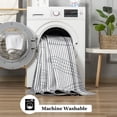 thumbnail image 6 of Wellber Abstract Area Rug Soft Rugs Non-Slip Washable Floor Carpet for Bedroom Living Room Kitchen Home Decor,5'x8',Light Grey, 6 of 6