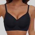 thumbnail image 2 of Riforla Comfortable Seamless Full Coverage Bra for Women Wireless Bras with Soft Support Regular and Plus Size Sports Bras for Women Black M, 2 of 7