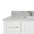 thumbnail image 4 of Ariel Cambridge 43 In. Single Rectangle Sink Vanity With Carrara White Marble 0.75 In Countertop In White, 4 of 10