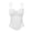 White, variant on Womens Lace Mesh Corset Bustier Top Padded Cups Elastic Waistband Bustier Top Trendy Top