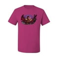 thumbnail image 2 of Wild Bobby, Awaken the Dragon Mythical Medieval Beast, Pop Culture, Men Graphic Tees, Fuschia, Medium, 2 of 3