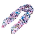 thumbnail image 2 of Elegant Pink Floral Print Fragment Fashion Scarf Wrap, 2 of 2