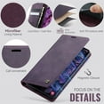 thumbnail image 4 of CaseMe Calf Leather Lining Microfibre Wallet Case for Samsung Galaxy A54 5G 6.4-inch with RFID Blocking,Magnetic Closure,Card Slots,Cash Slot,Kickstand,Shockproof Flip Folio Protective Phone Case, 4 of 10