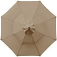 thumbnail image 4 of Abble 9 Feet Pagoda Patio Umbrella - Tan, 4 of 5