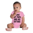 thumbnail image 4 of I Love My Papa And His Tattoos Romper Boys or Girls Infant Baby Brisco Brands 18M, 4 of 6