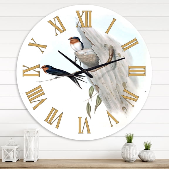 Designart 1 in Quartz Traditional Wall Clock