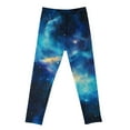 thumbnail image 4 of Odeerbi 3-12 Years Kids Girls Leggings Starry Sky Print Stretchy Tights Compression Pants Starlit High Waist Soft Pantyhose, 4 of 4