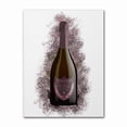 thumbnail image 3 of Impresión artística pintada a mano de edición limitada con diseño de grafiti y champán dorado de Chandon, póster de lienzo modular para fondo de mesita de noche, 3 of 5
