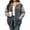 A-Dark Gray, variant on Women's Color Block Zip Up Hoodie Jacket Plus Size Casual Long Sleeve Sweatshirt with Side Pockets for Fall Winter