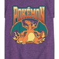 thumbnail image 3 of Pokémon - Pokemon Charizard Collegiate - Girls Fitted Short Sleeve T-Shirt, 3 of 6