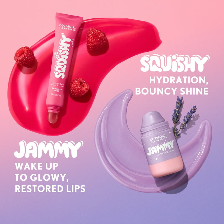 COVERGIRL Clean Fresh Squishy Glaze™ Lip Butter Balm, 120 Cotton