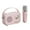 Pink, variant on Karaoke Machine, InsCrazy Speakers with Microphone for Kids Adults, Microphone Bluetooth Speaker Home Outdoor Song Portable Retro Sound System