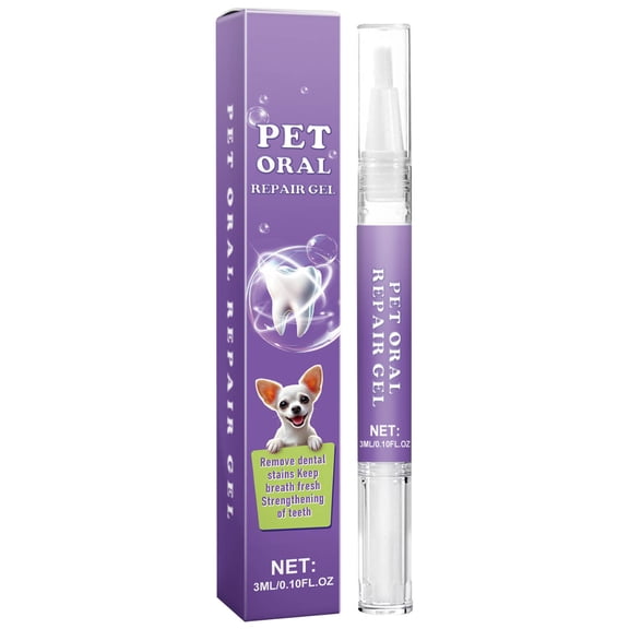 Cheapark Pet Oral Whitening Gel 3ml Teeth Whitening Toothpaste Safe Oral Care for Dogs Cats Fresh Breath