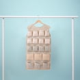 thumbnail image 1 of Boovnll Double-Sided Hanging Closet Underwear Organizer, GreyEnlarged Closet Hanging Bra Organizer , Extra-Large Sided Wall Shelf Wardrobe Mesh Pockets Hanging Sto, 1 of 6