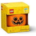 thumbnail image 2 of LEGO Small Stackable Storage Head, Pumpkin, 2 of 4