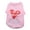 Pink, variant on Pet T-shirt Round Neck Comfortable Polyester Cotton Love Mom Dad Print Dog Puppy Sweatshirt for Summer