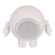 thumbnail image 3 of Portable Bluetooth Speaker Robot Shape Bluetooth 5.0 1000mAh Built in Mic Mini Wireless Speaker for Home Outdoor Party White, 3 of 5