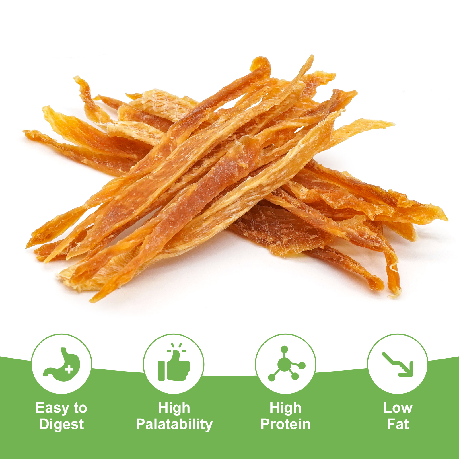 MON2SUN Chicken Jerky Strips Small Dog Treats, 17.6 oz